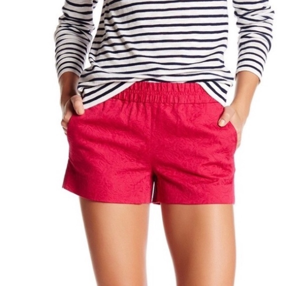 J.Crew Red 3" Boardwalk Pull-On Shorts - Picture 4 of 4
